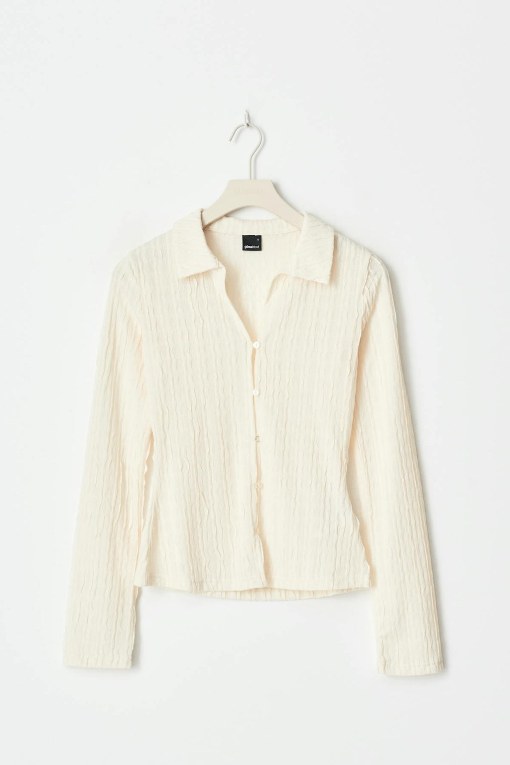 Textured shirt top