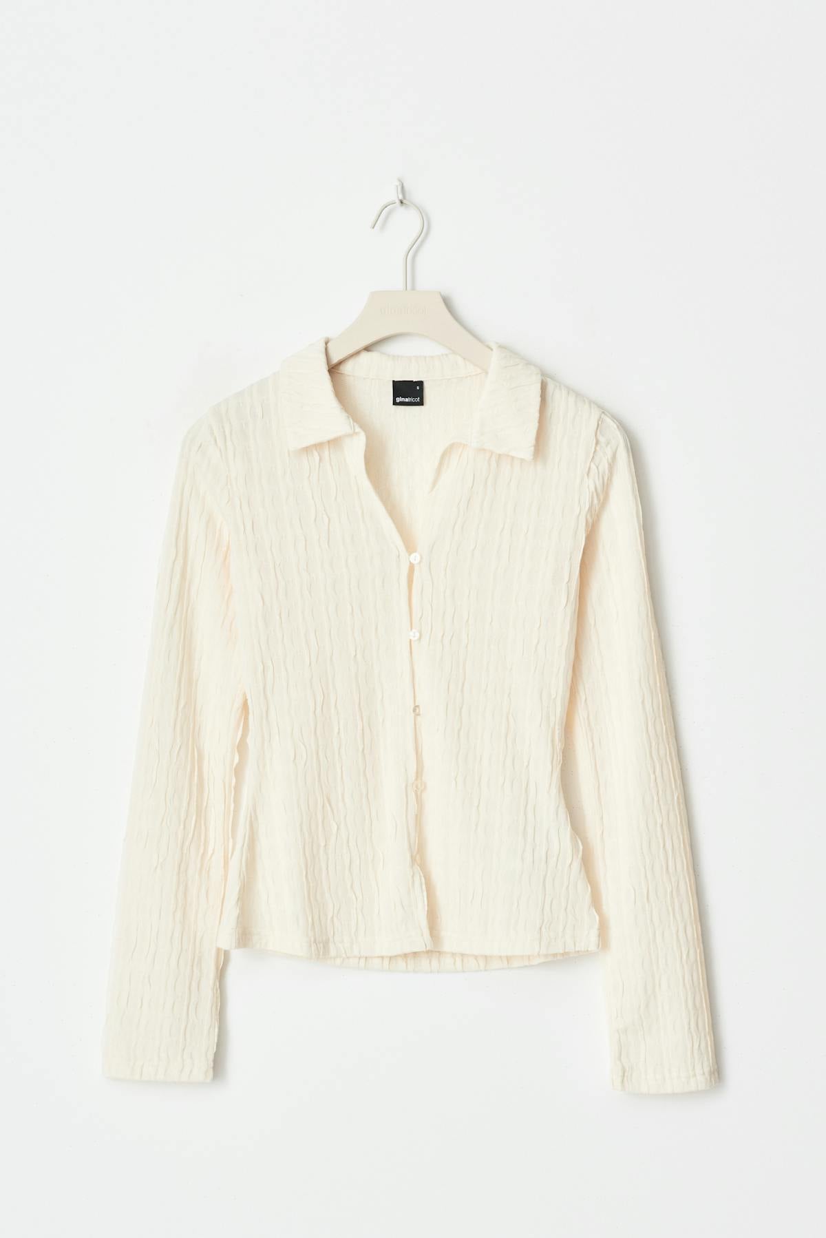 Textured shirt top