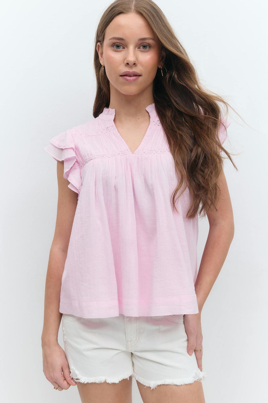 Y boho short sleeve top