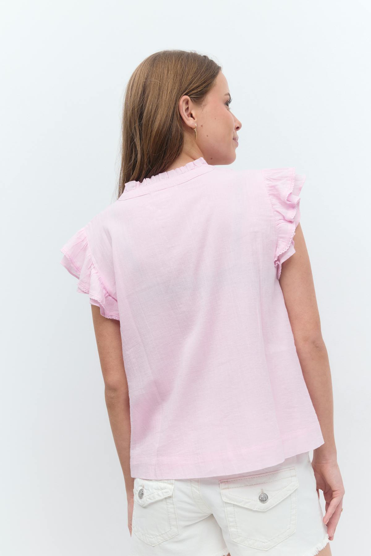 Y boho short sleeve top