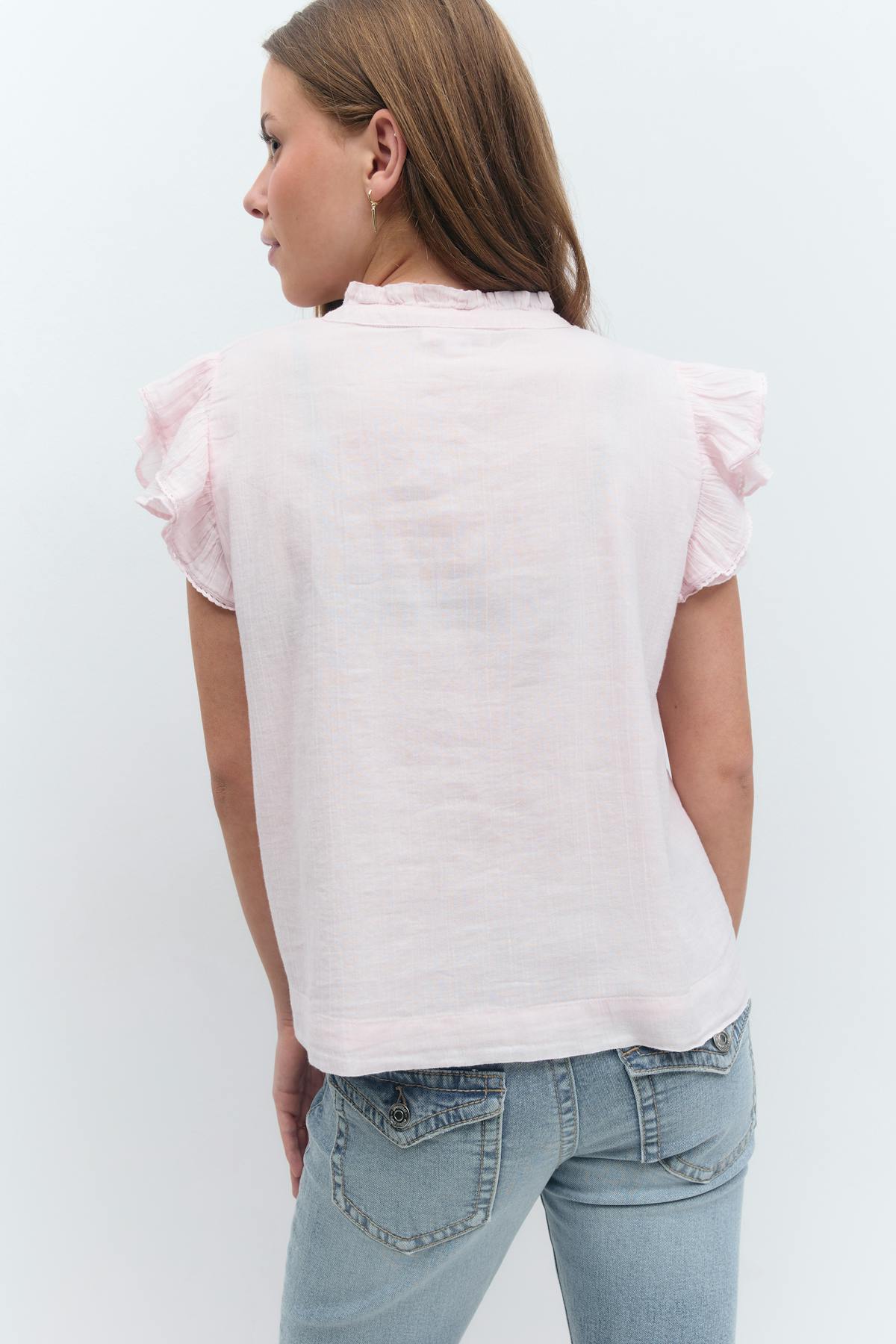Y boho short sleeve top