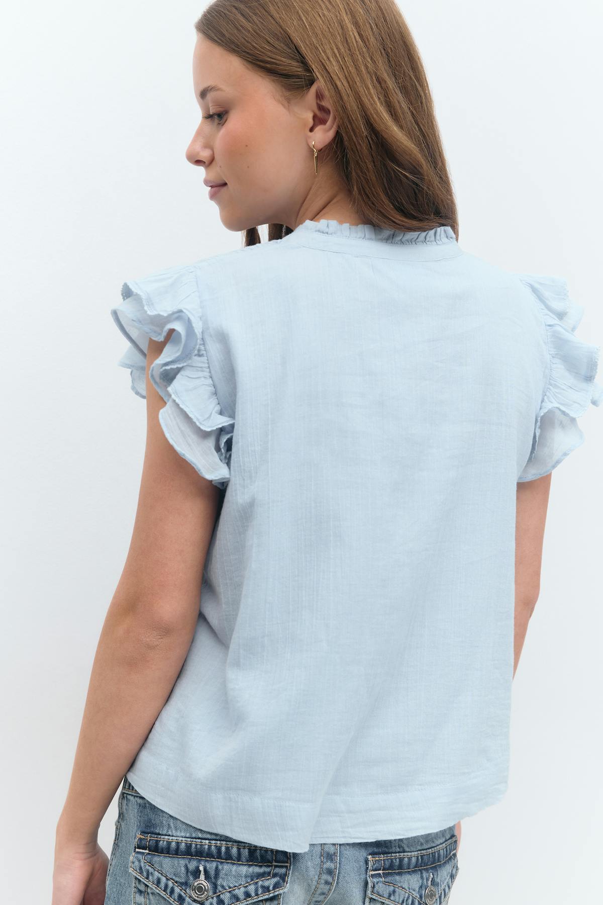 Y boho short sleeve top