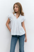 Y boho short sleeve top