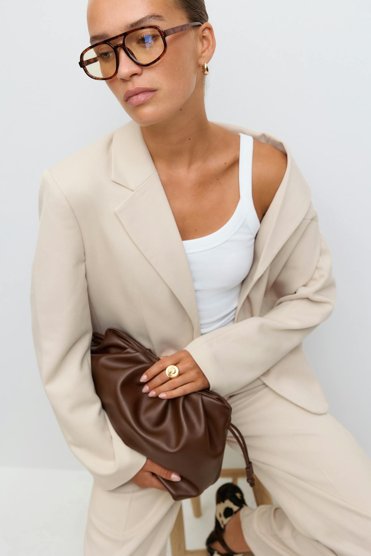 Twill blazer