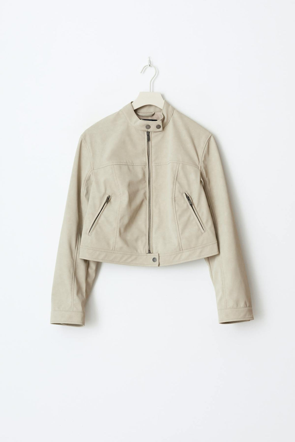 Faux suede short jacket