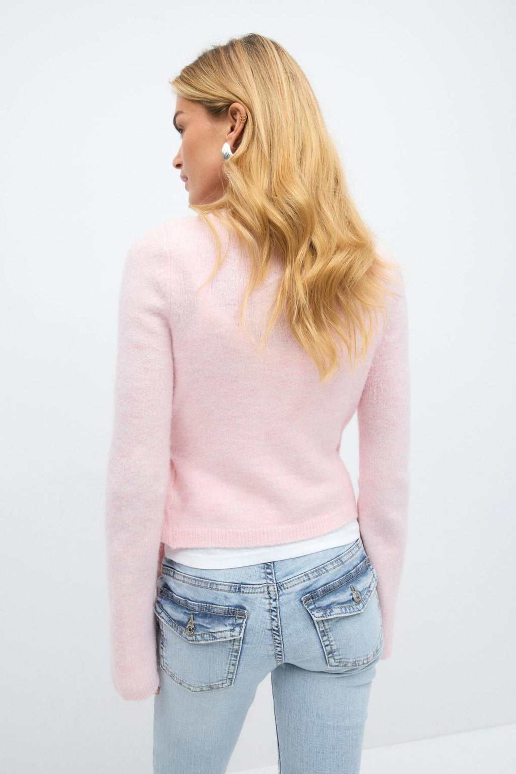 Knitted wrap cardigan