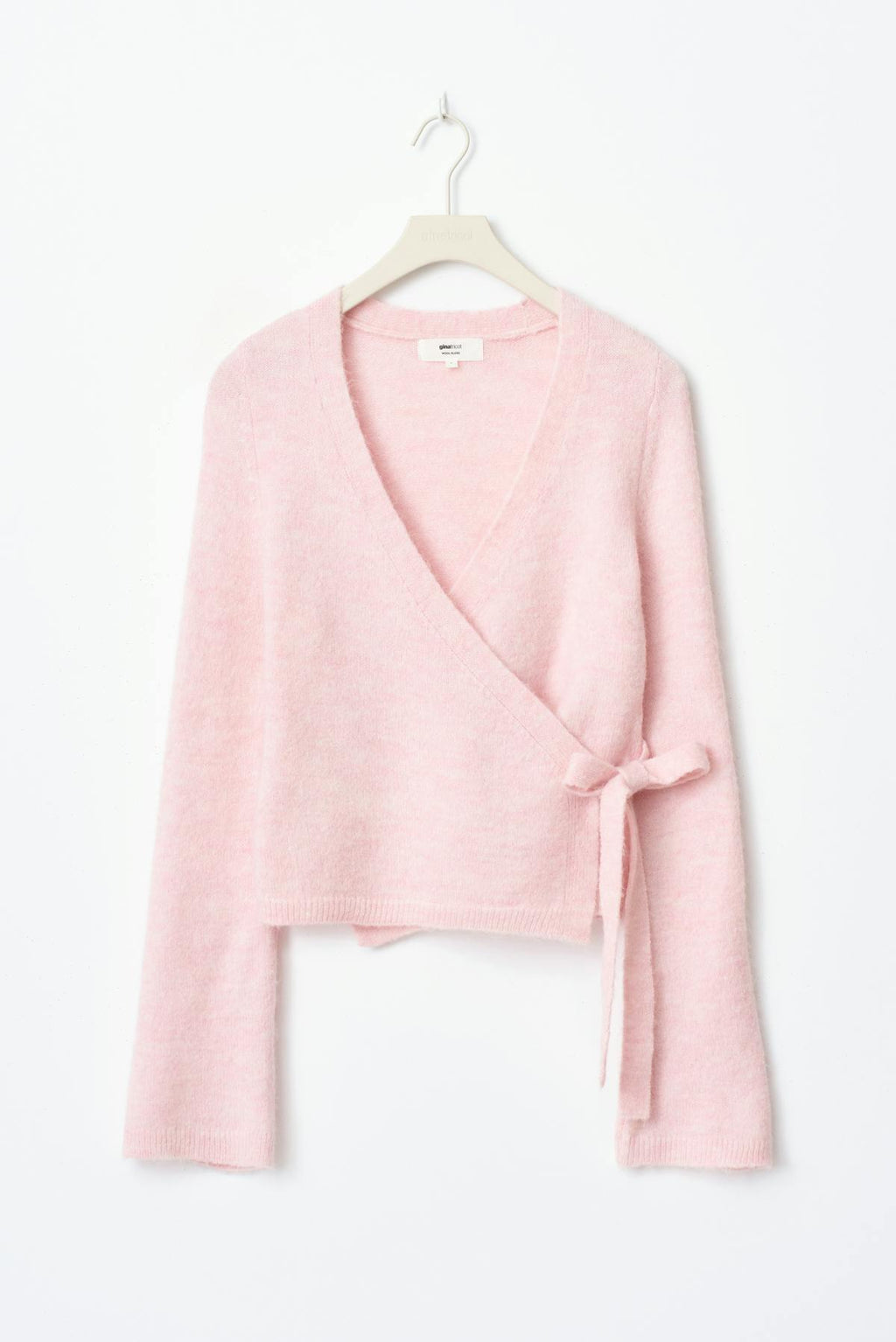 Knitted wrap cardigan