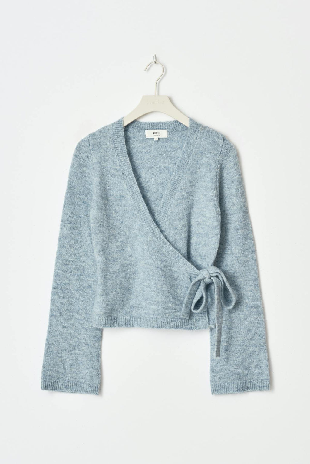 Knitted wrap cardigan