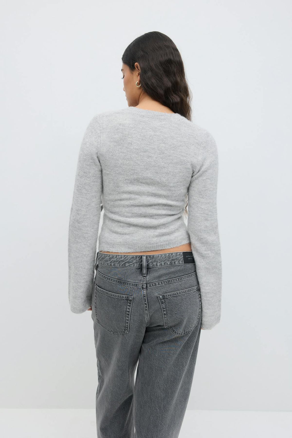 Knitted wrap cardigan