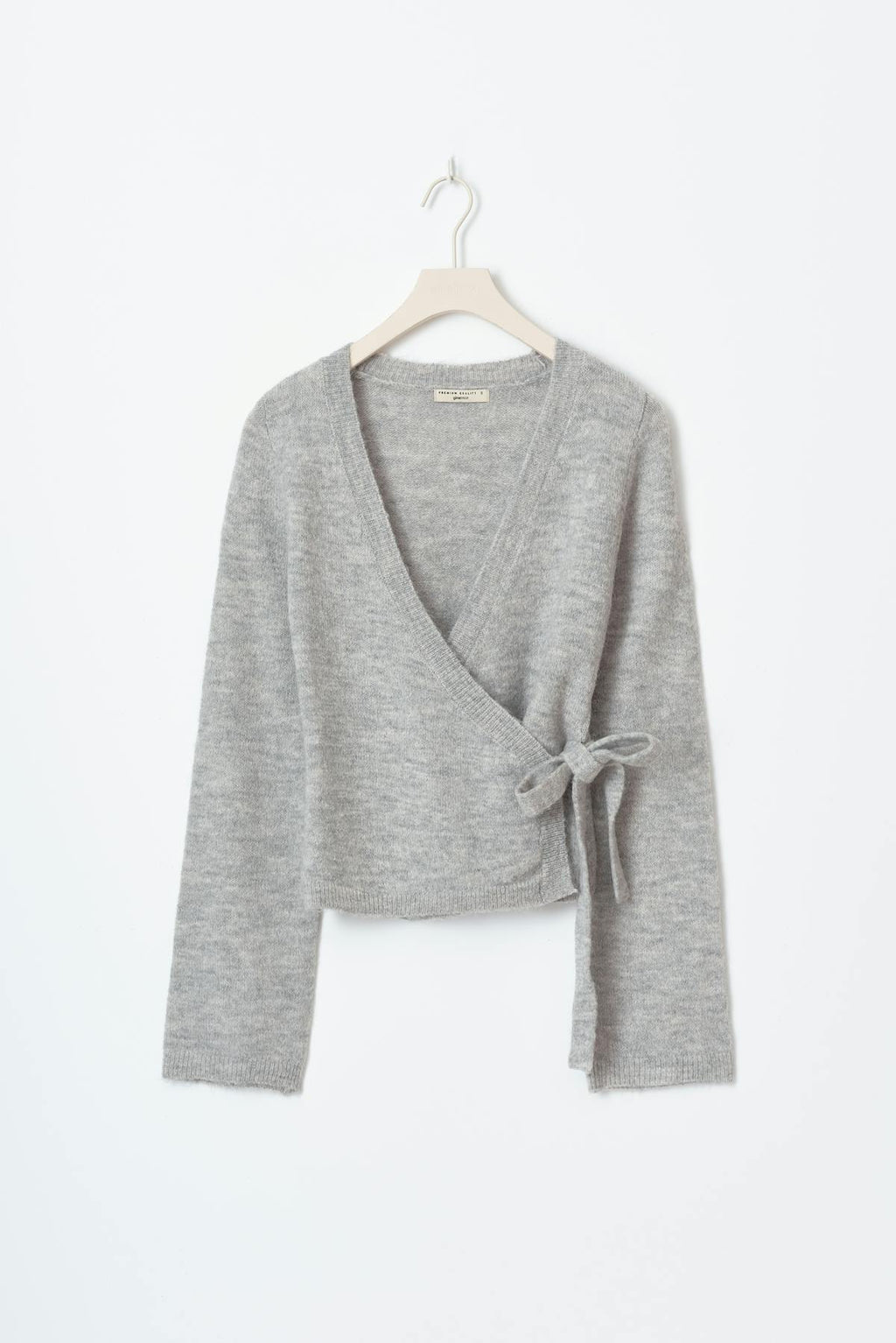 Knitted wrap cardigan