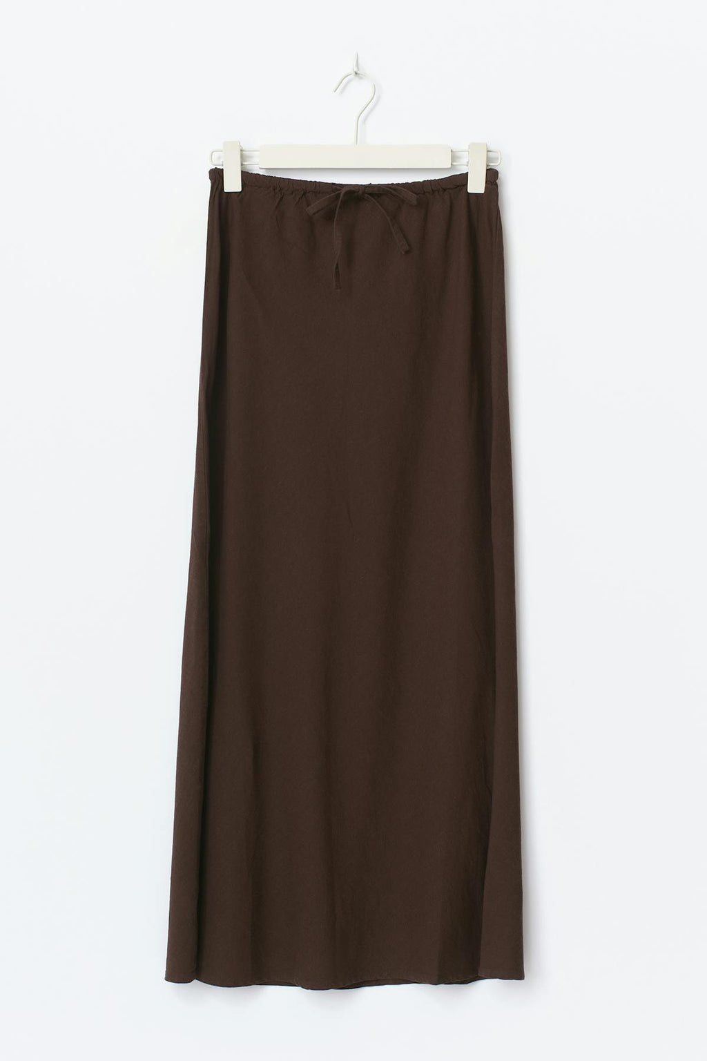 Drawstring maxi skirt