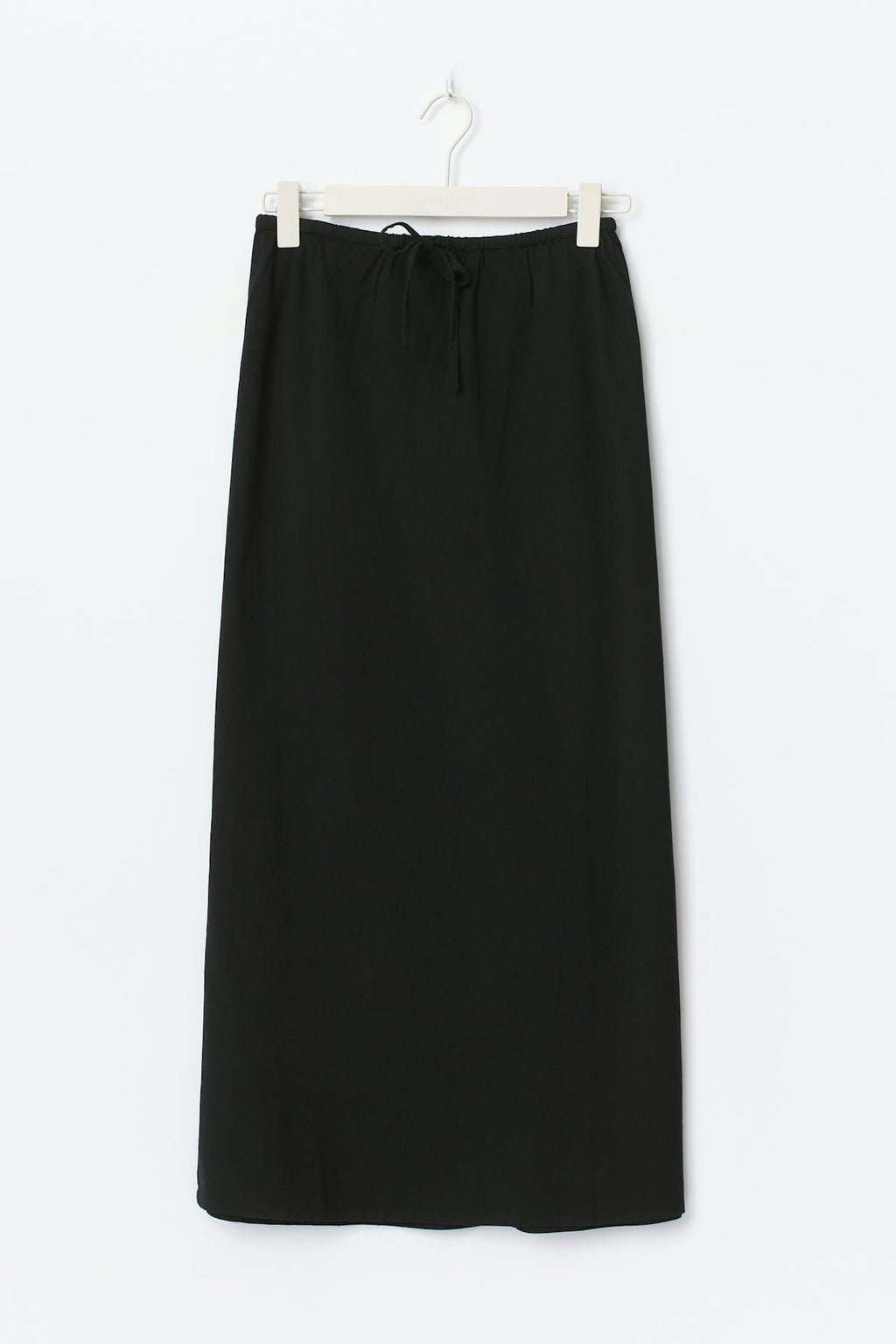 Drawstring maxi skirt