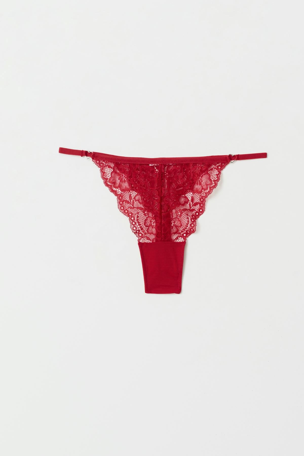 Lace thong