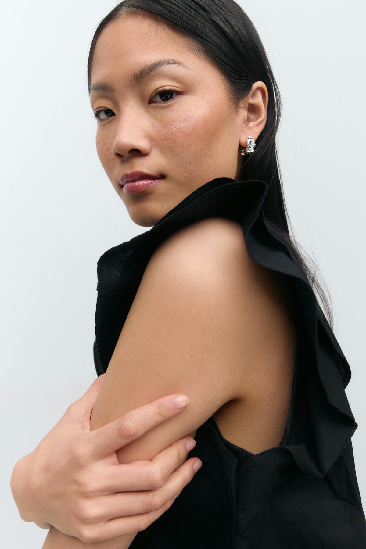 Poplin frill top