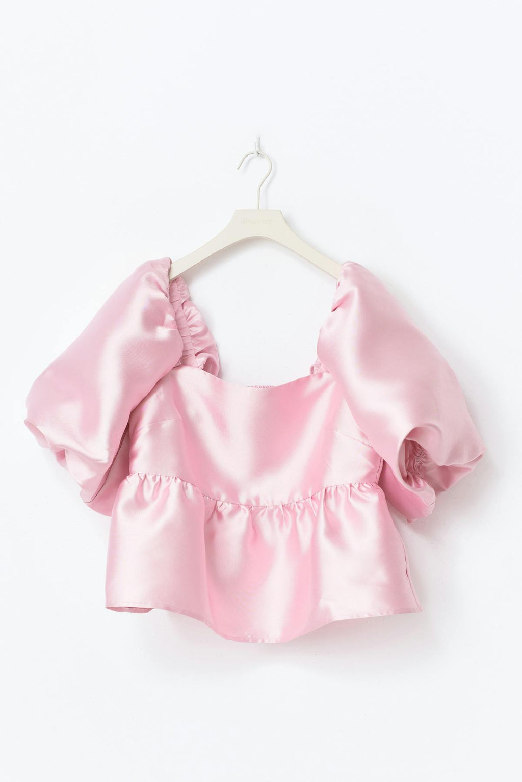 Shiny peplum blouse