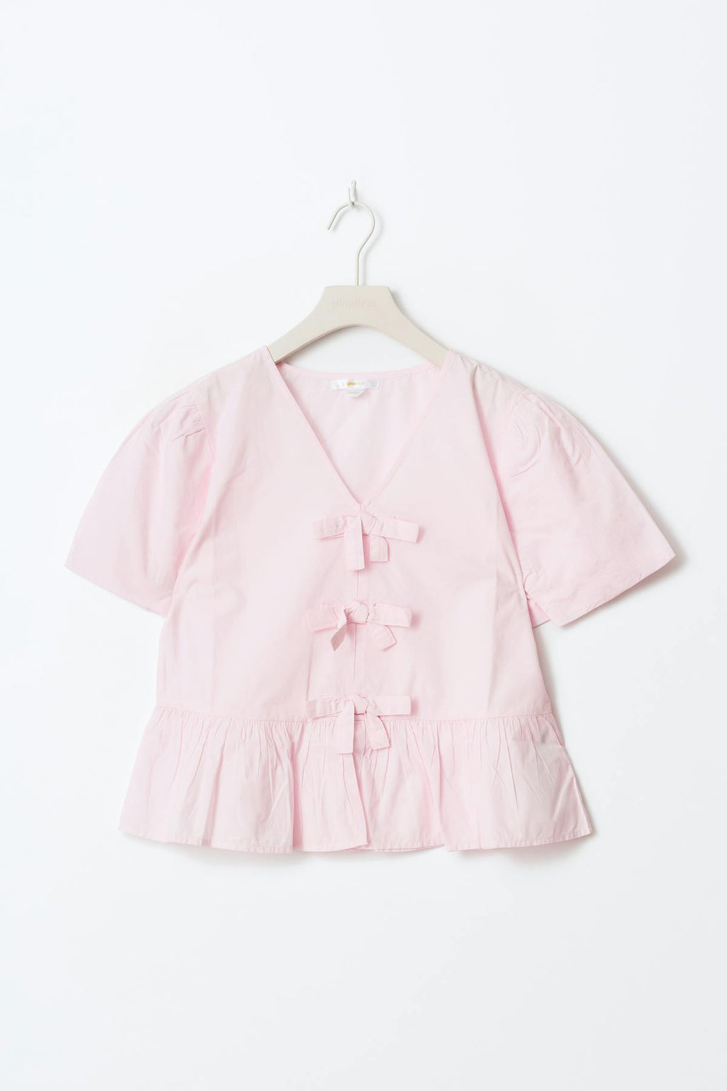 Y tie peplum top