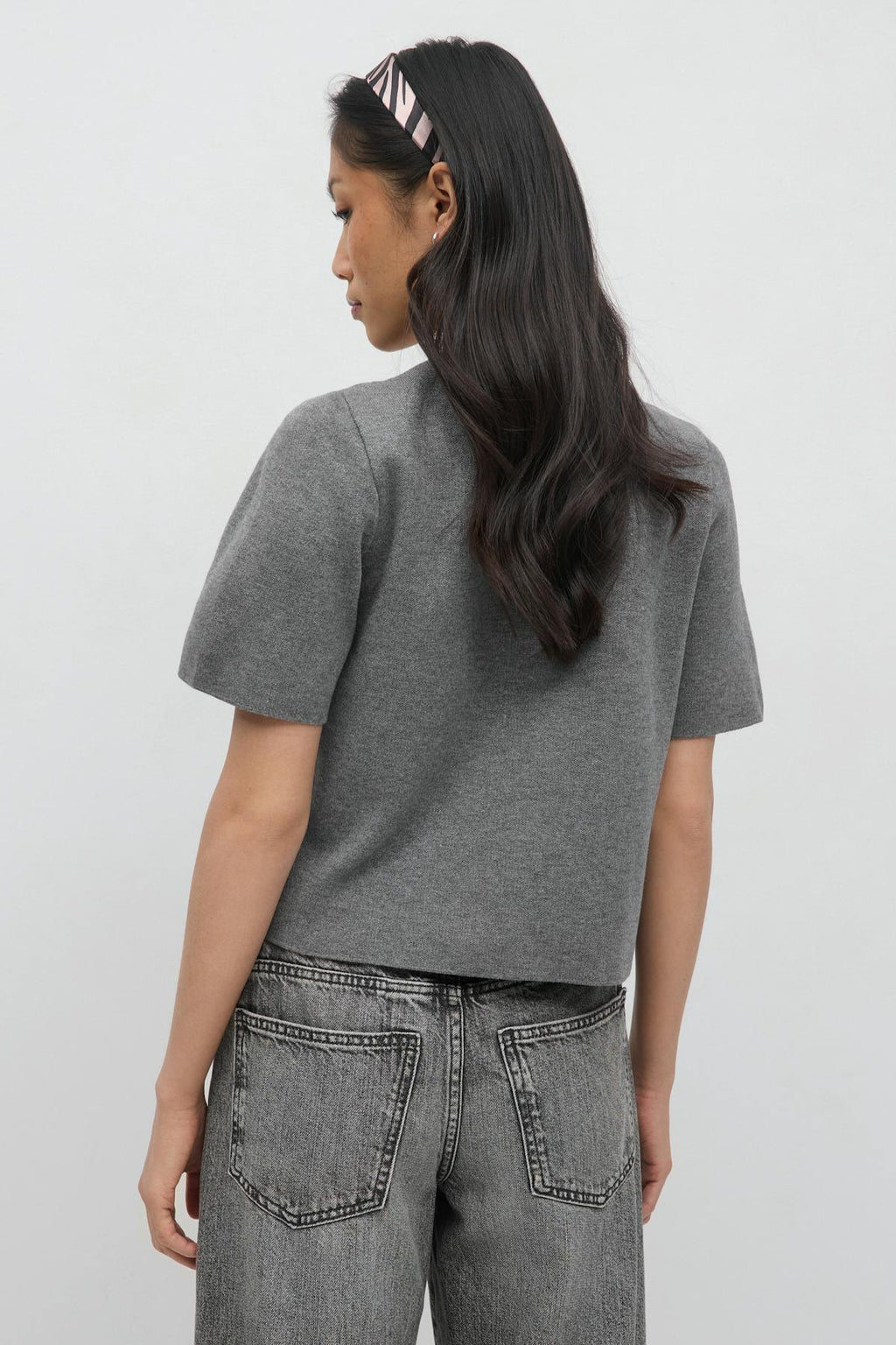 One button knitted top