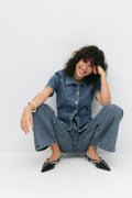 Shaped denim shirt