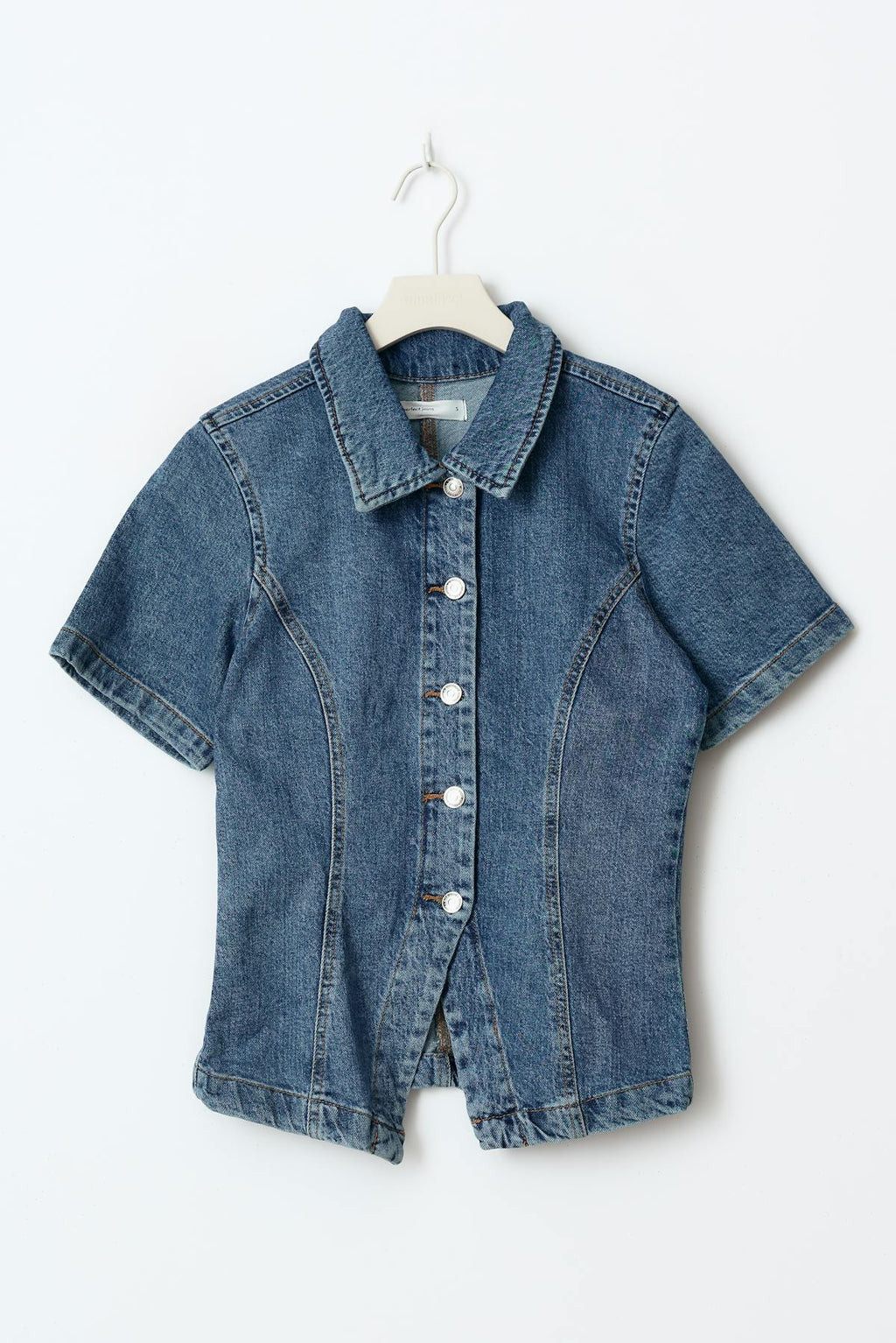 Shaped denim shirt