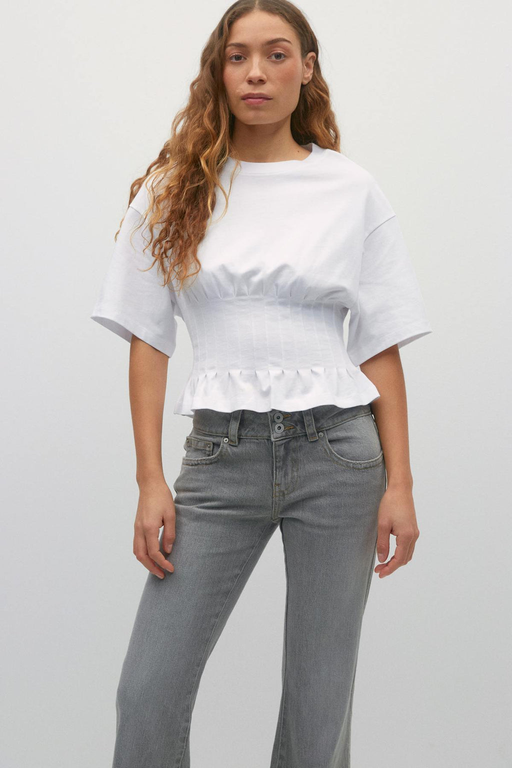 Pleated tee