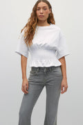 Pleated tee