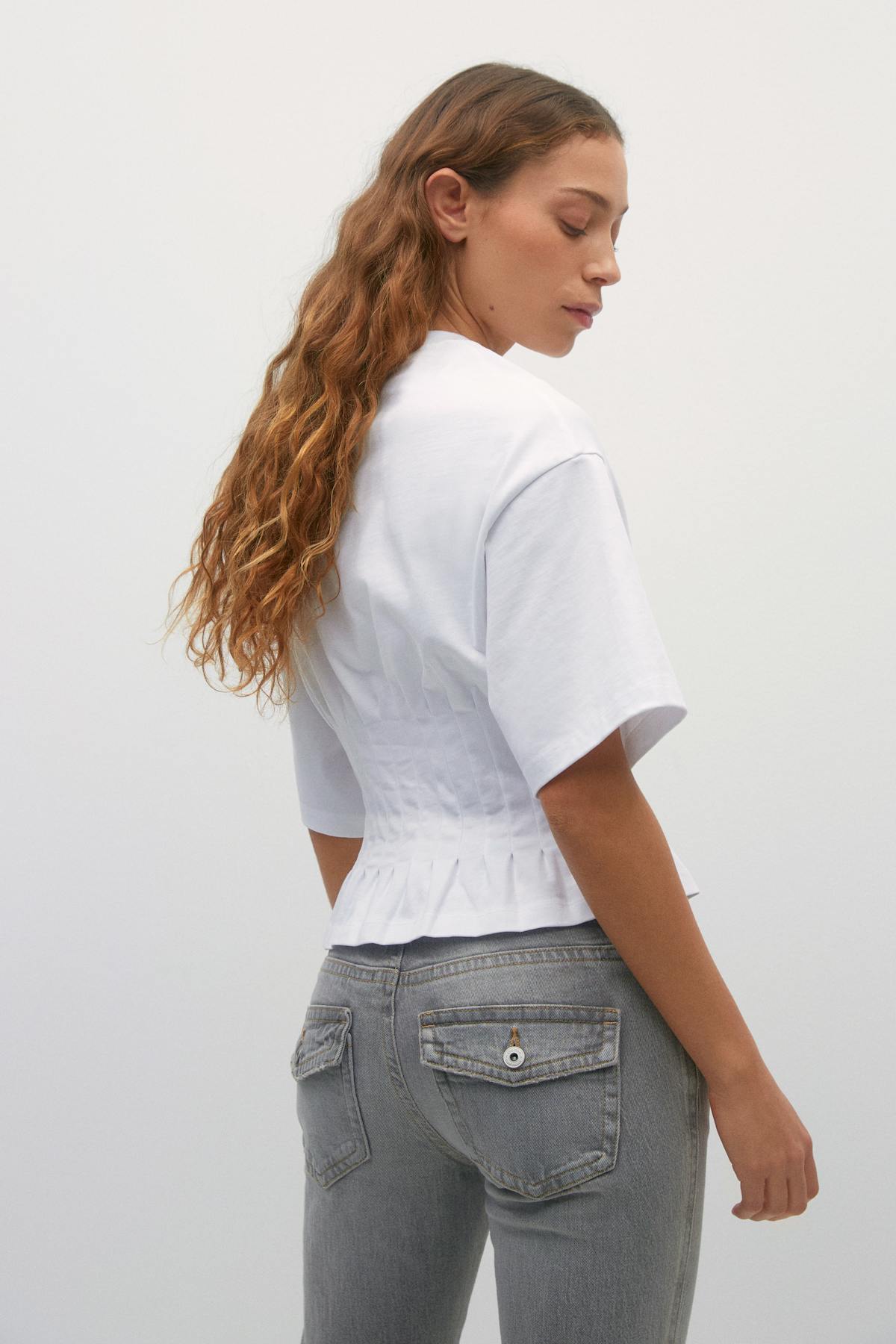 Pleated tee