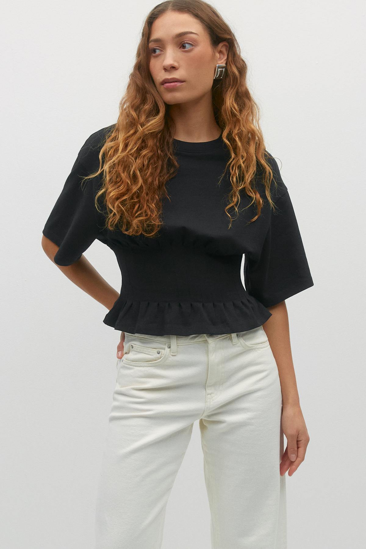 Pleated tee
