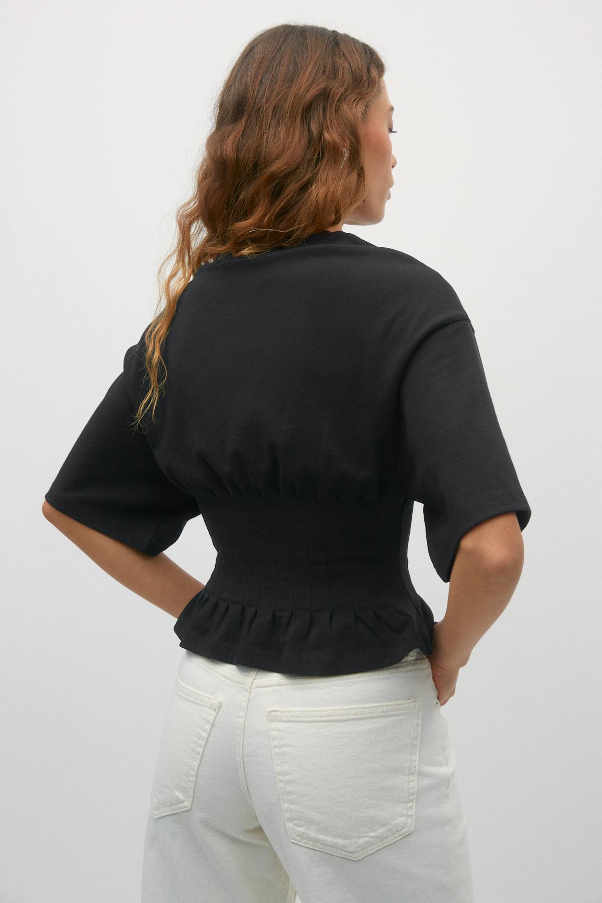 Pleated tee