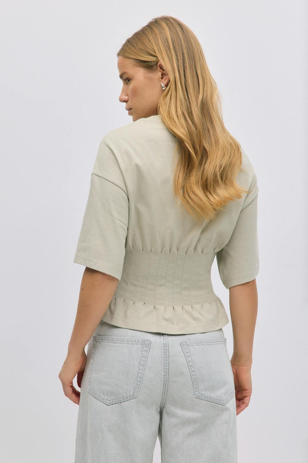 Pleated tee