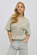 Pleated tee