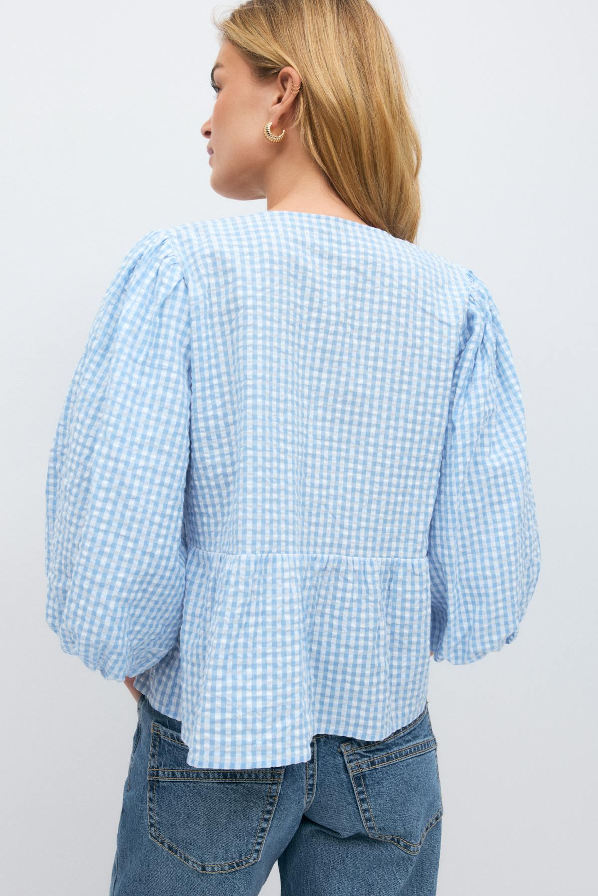 Gingham blouse