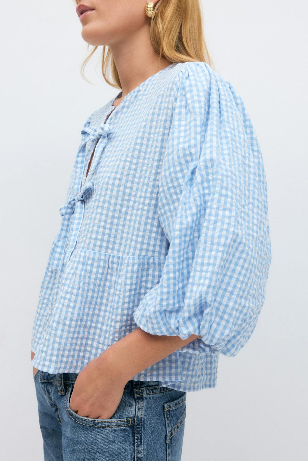Gingham blouse