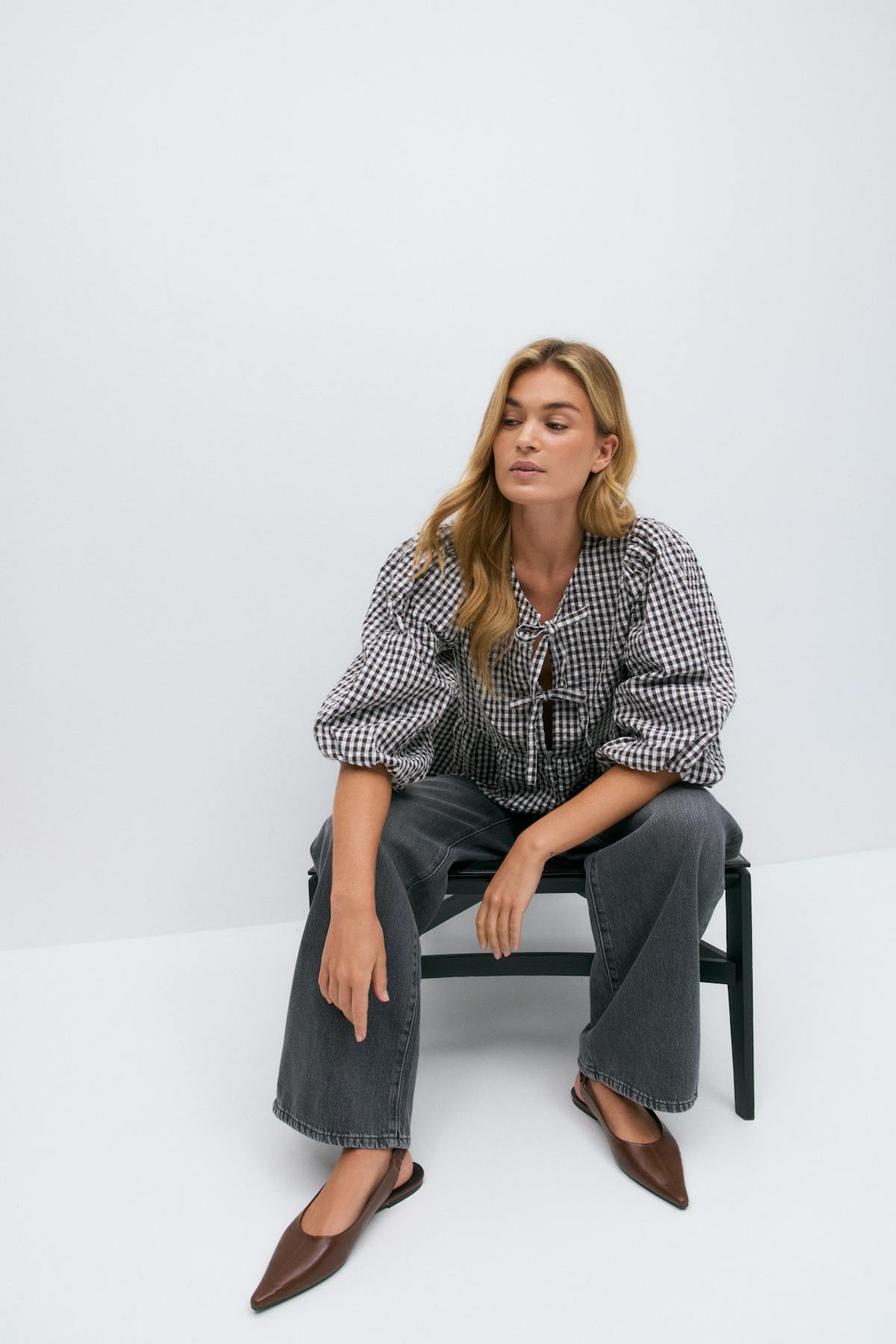 Gingham blouse