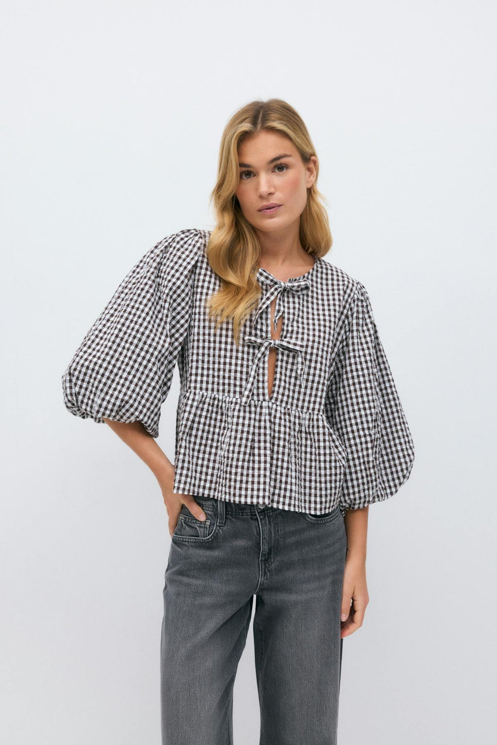 Gingham blouse