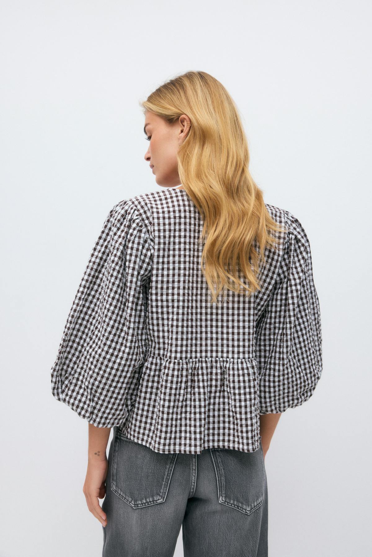 Gingham blouse