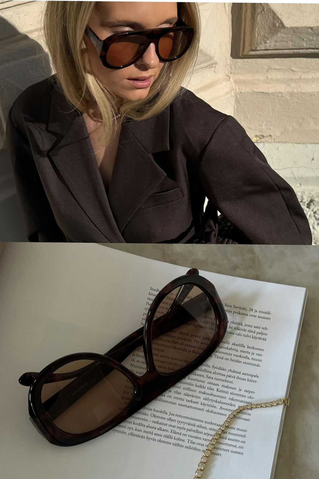 Bold aviator sunglasses