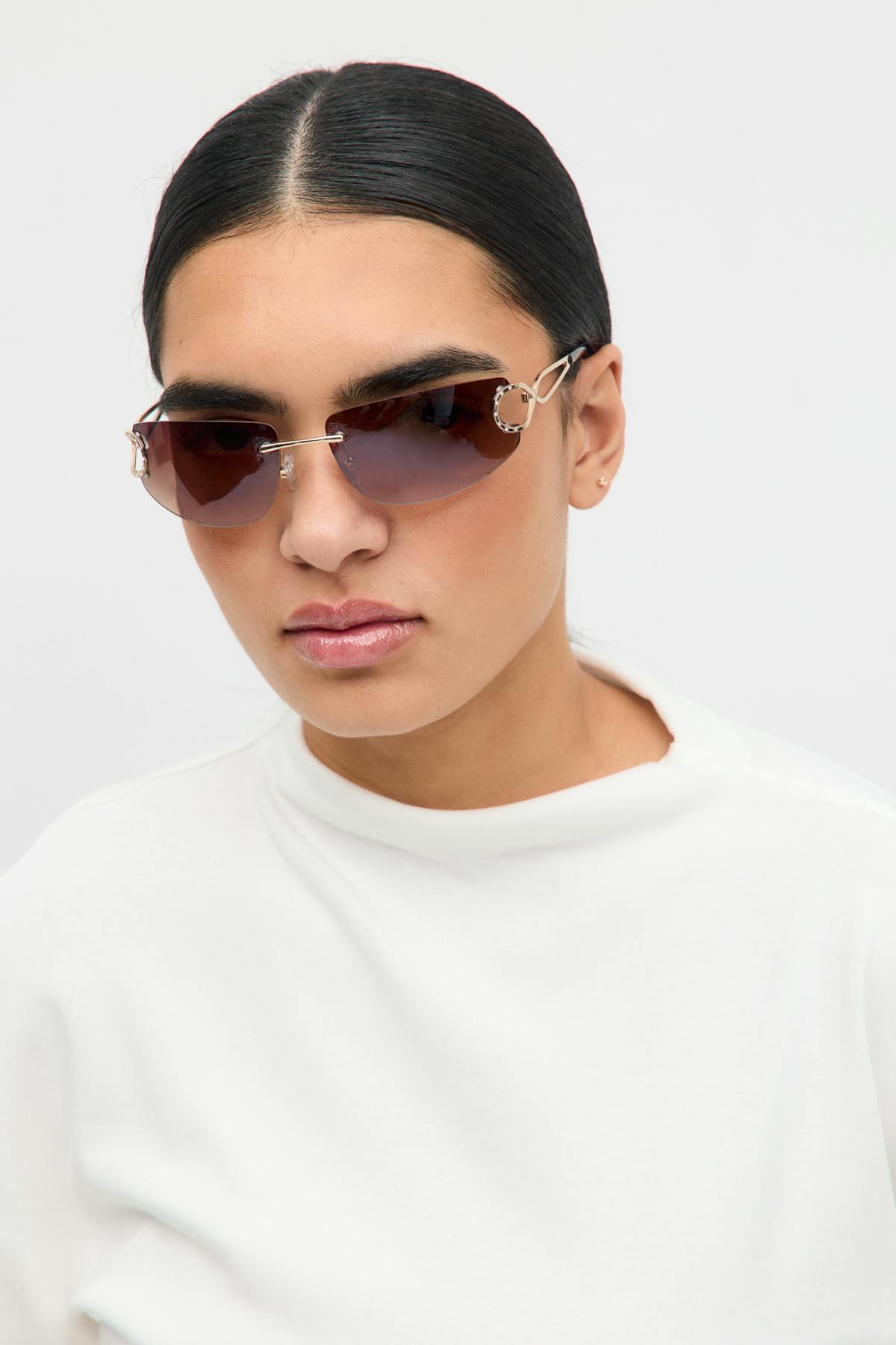 90's rimless sunglasses