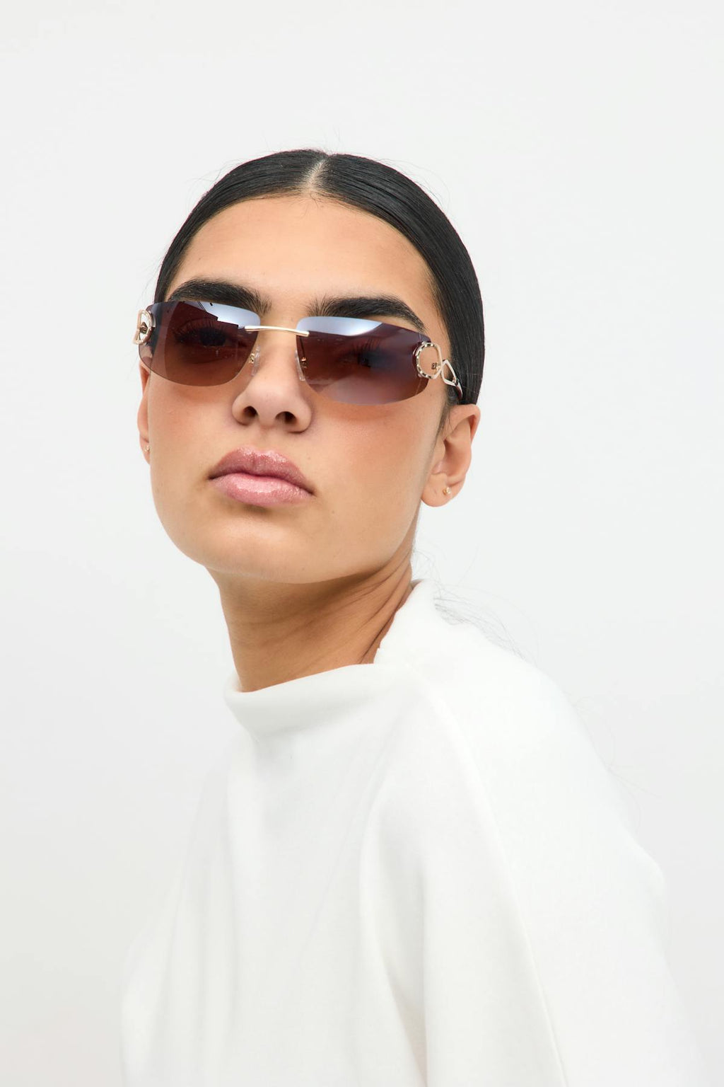 90's rimless sunglasses