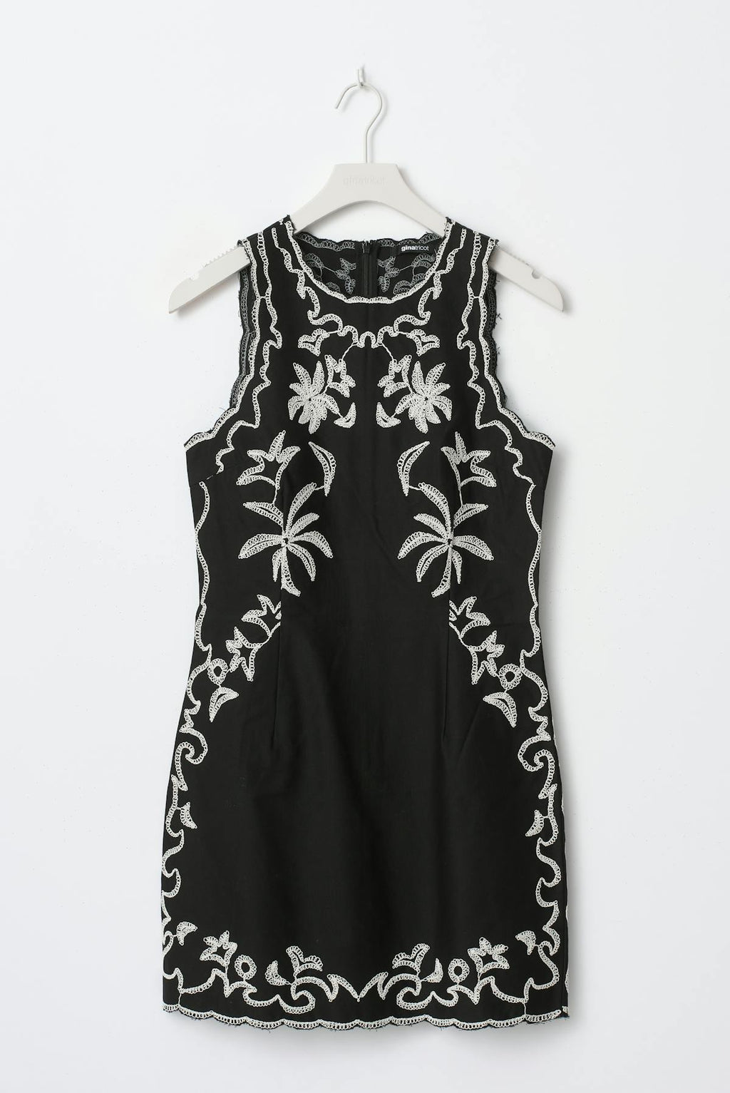 Embroidery mini dress