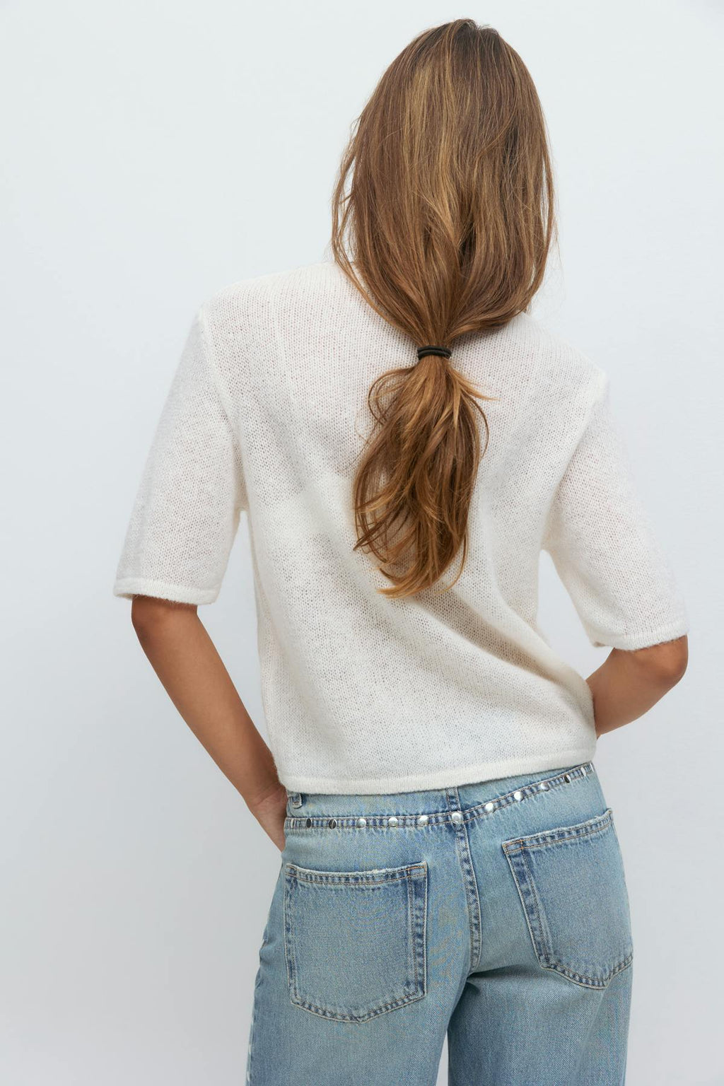Loose knitted cardigan