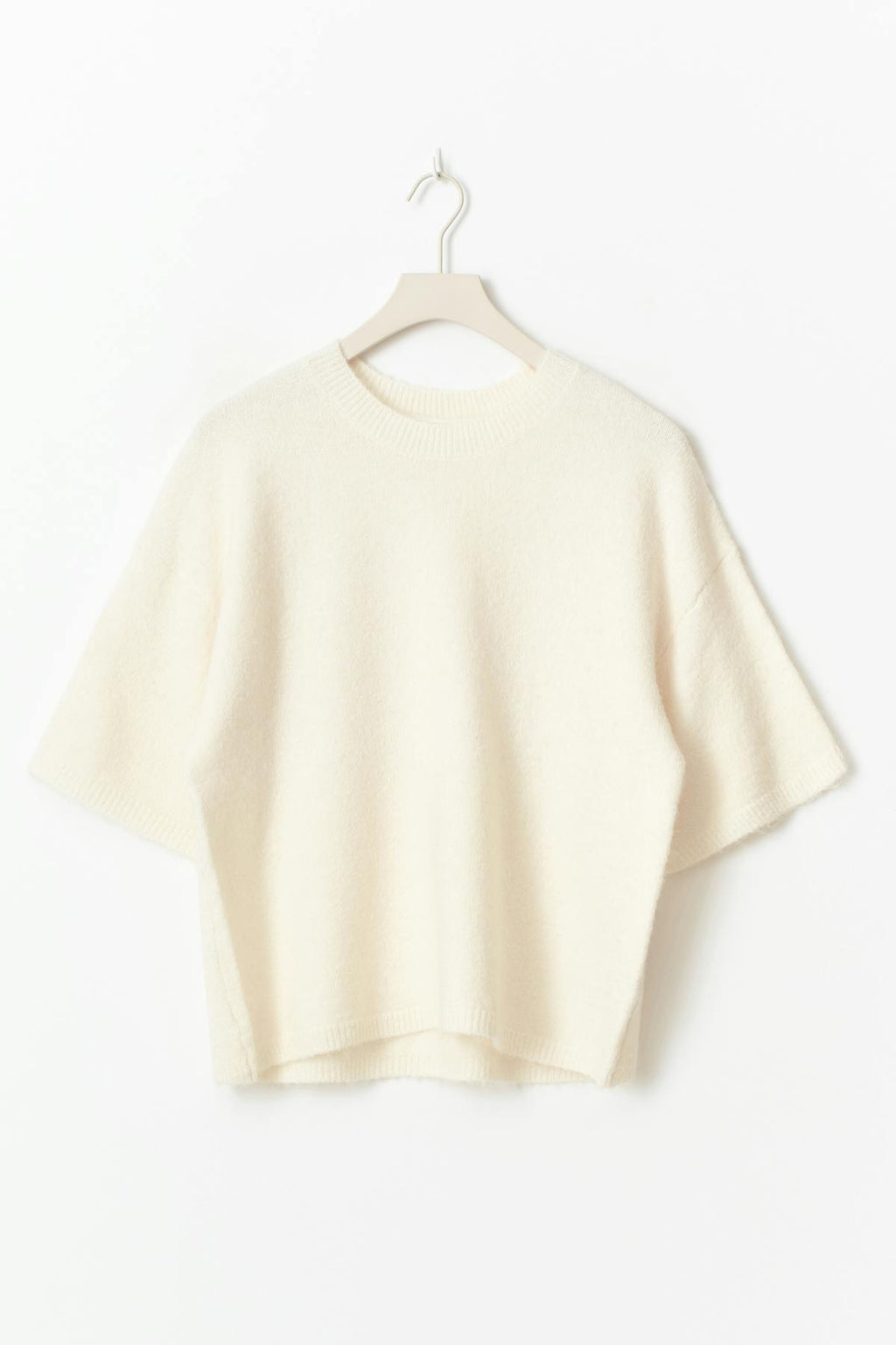 Knitted short sleeve top