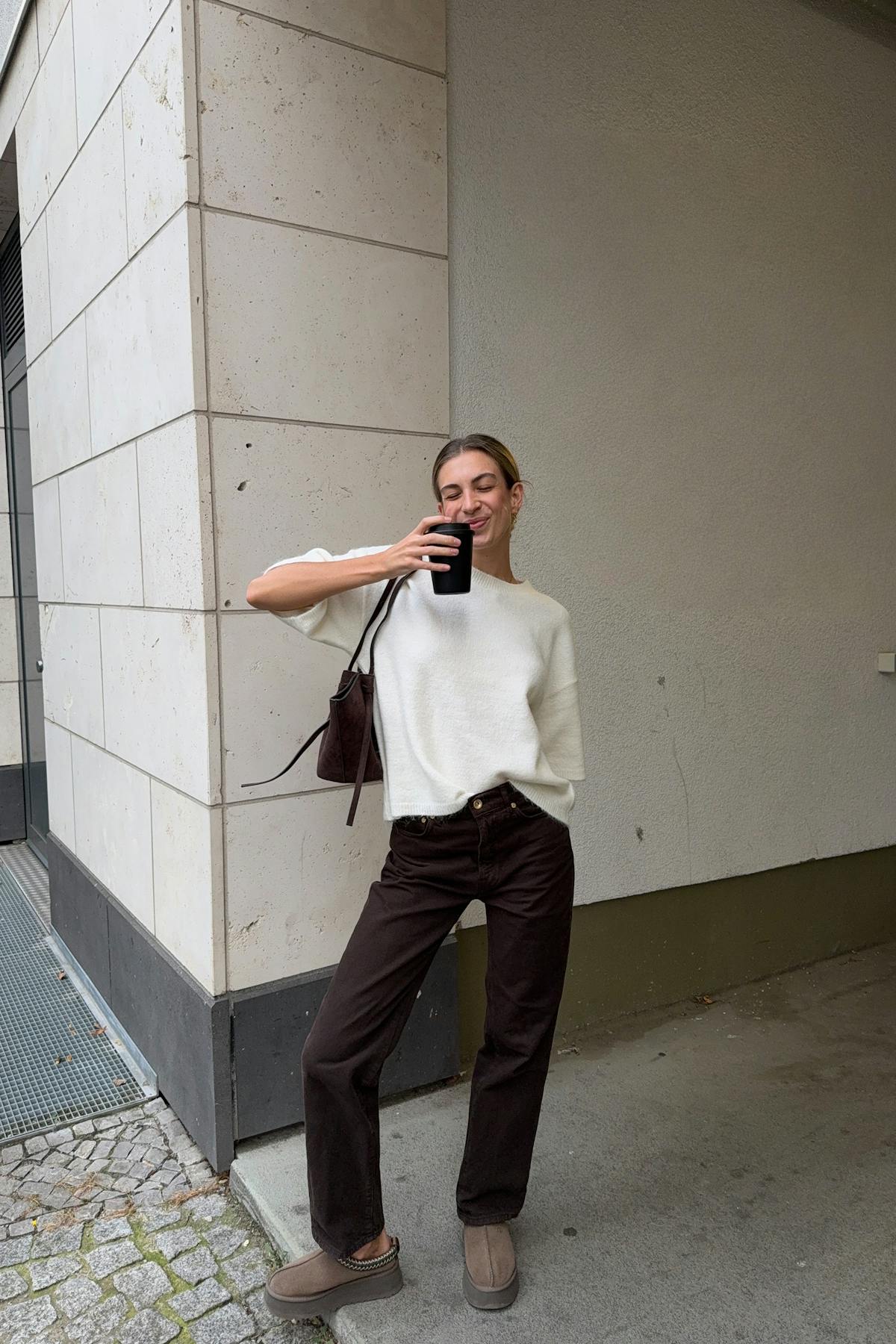Knitted short sleeve top