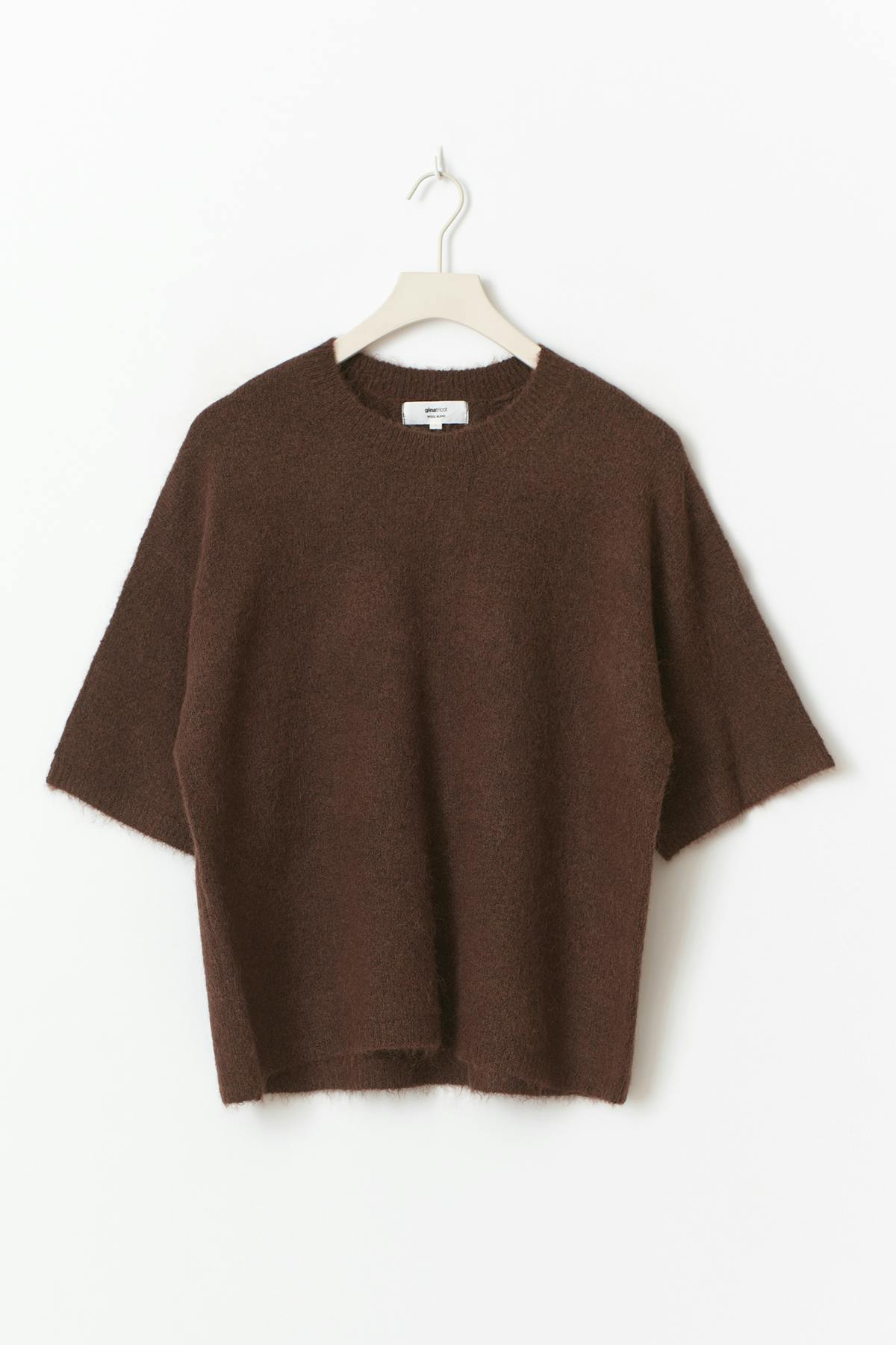 Knitted short sleeve top