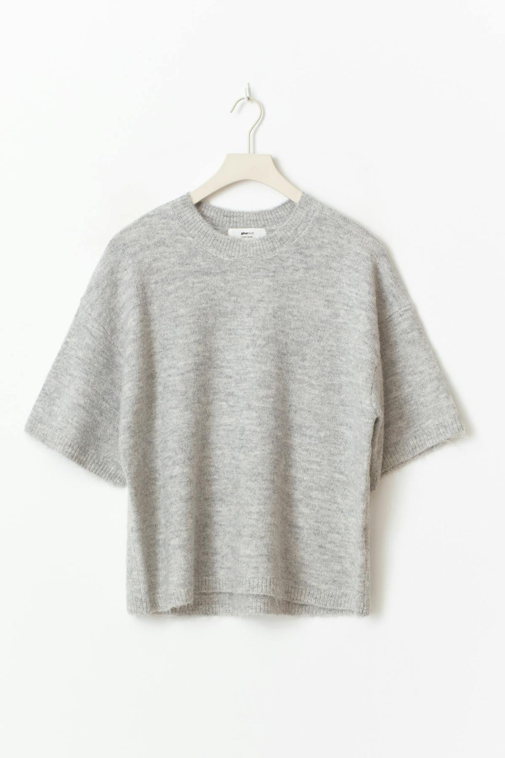 Knitted short sleeve top