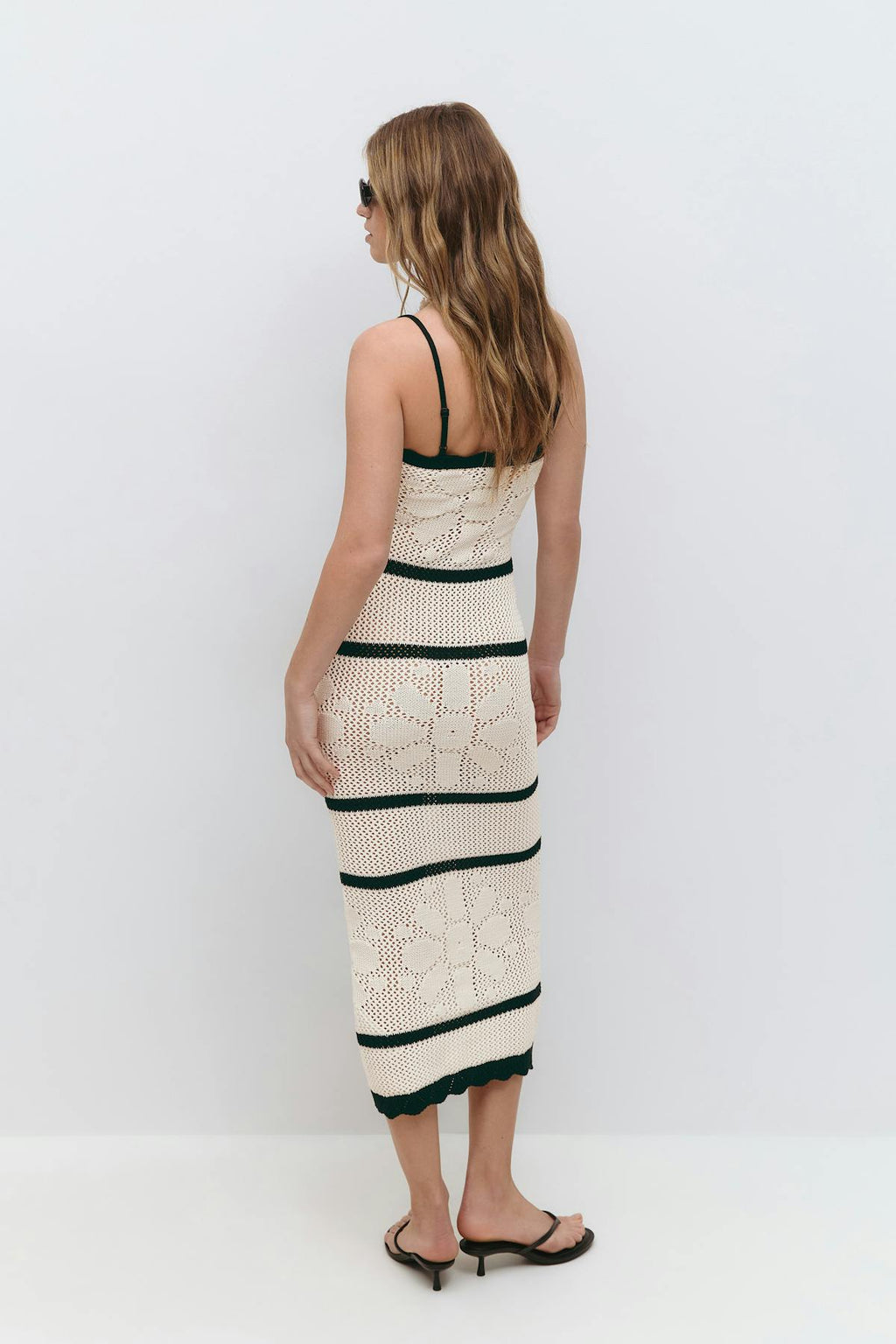 Knitted crochet dress