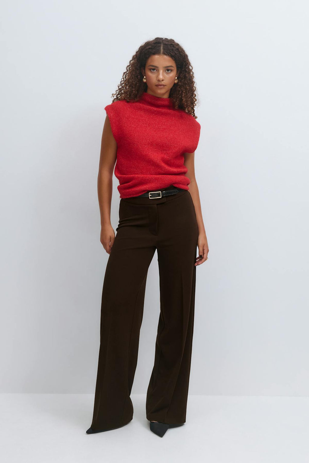 Jersey tailored trousers