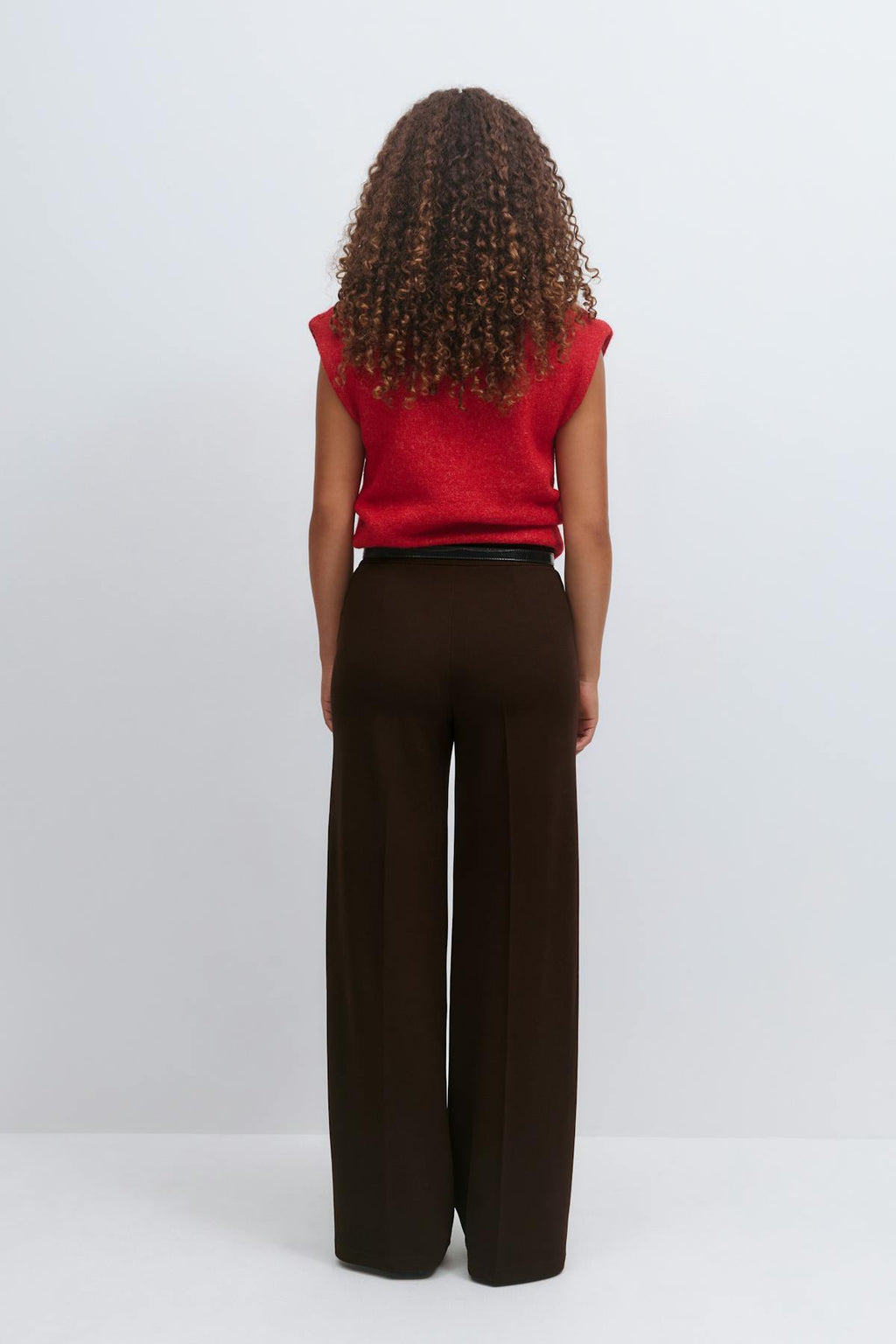 Jersey tailored trousers