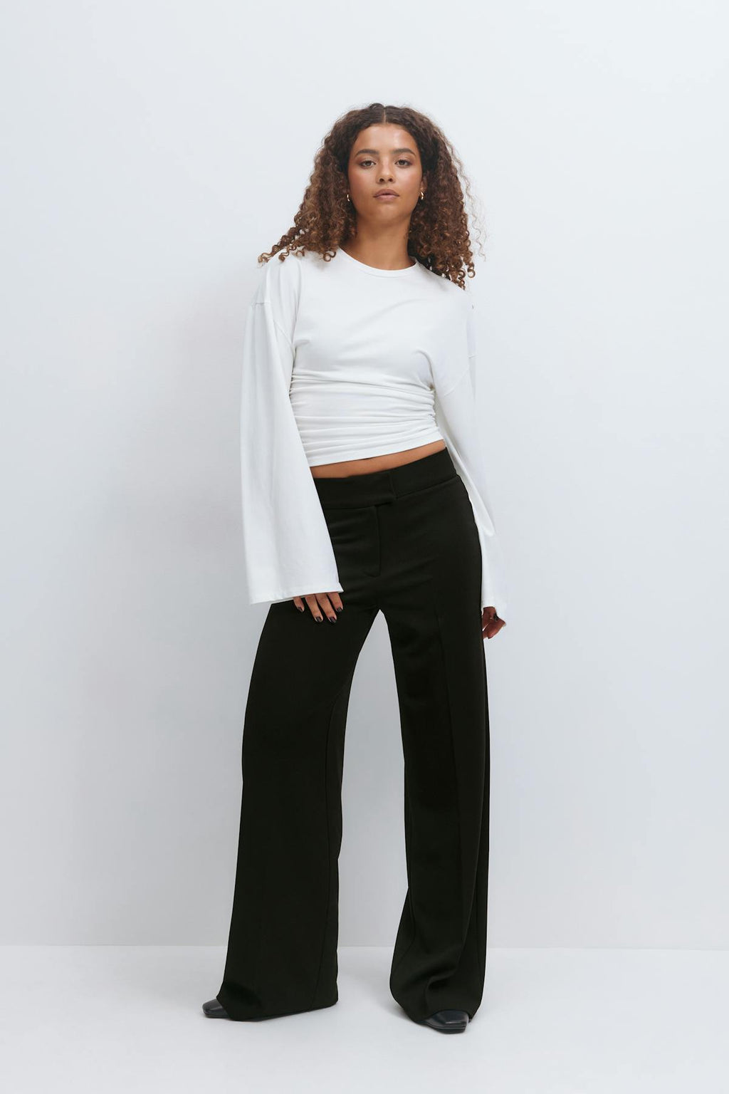 Jersey tailored trousers