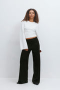 Jersey tailored trousers
