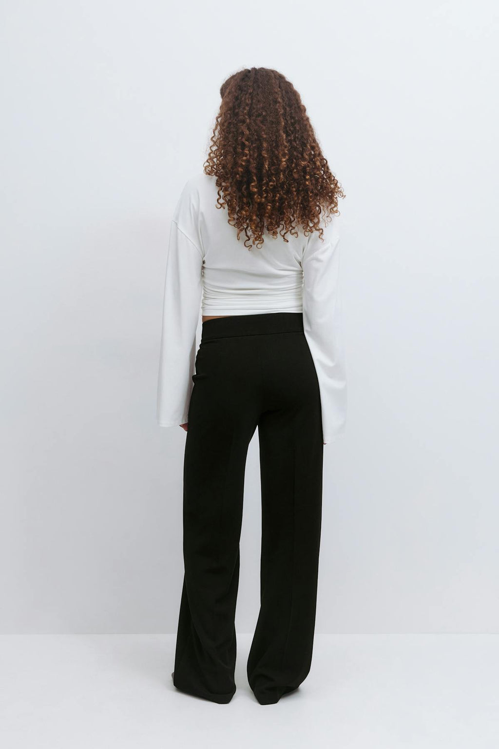 Jersey tailored trousers